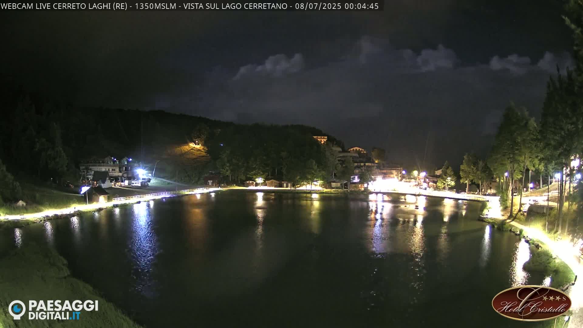 Cerreto Laghi Lake & Alpe di Succiso (Alp of Succiso Mount) Panaromic Live Cam -  Reggio Emilia, Emilia-Romagna, Italy