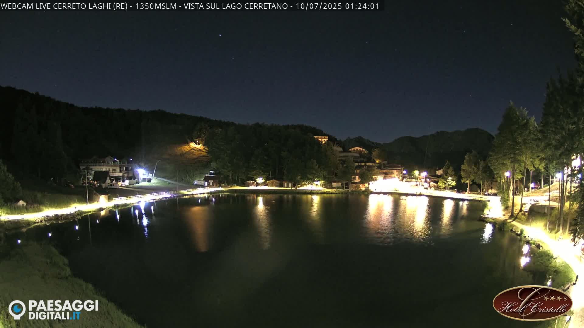 Cerreto Laghi Lake & Alpe di Succiso (Alp of Succiso Mount) Panaromic Live Cam -  Reggio Emilia, Emilia-Romagna, Italy