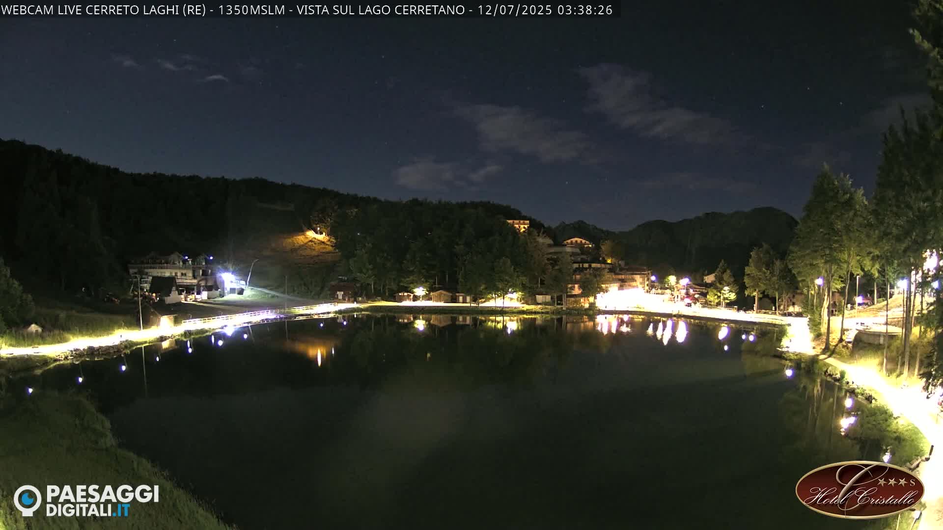Cerreto Laghi Lake & Alpe di Succiso (Alp of Succiso Mount) Panaromic Live Cam -  Reggio Emilia, Emilia-Romagna, Italy