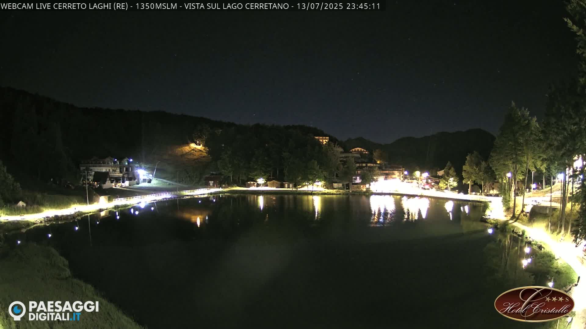 Cerreto Laghi Lake & Alpe di Succiso (Alp of Succiso Mount) Panaromic Live Cam -  Reggio Emilia, Emilia-Romagna, Italy