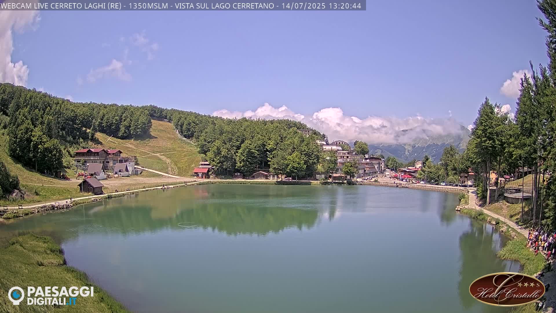 Cerreto Laghi Lake & Alpe di Succiso (Alp of Succiso Mount) Panaromic Live Cam -  Reggio Emilia, Emilia-Romagna, Italy