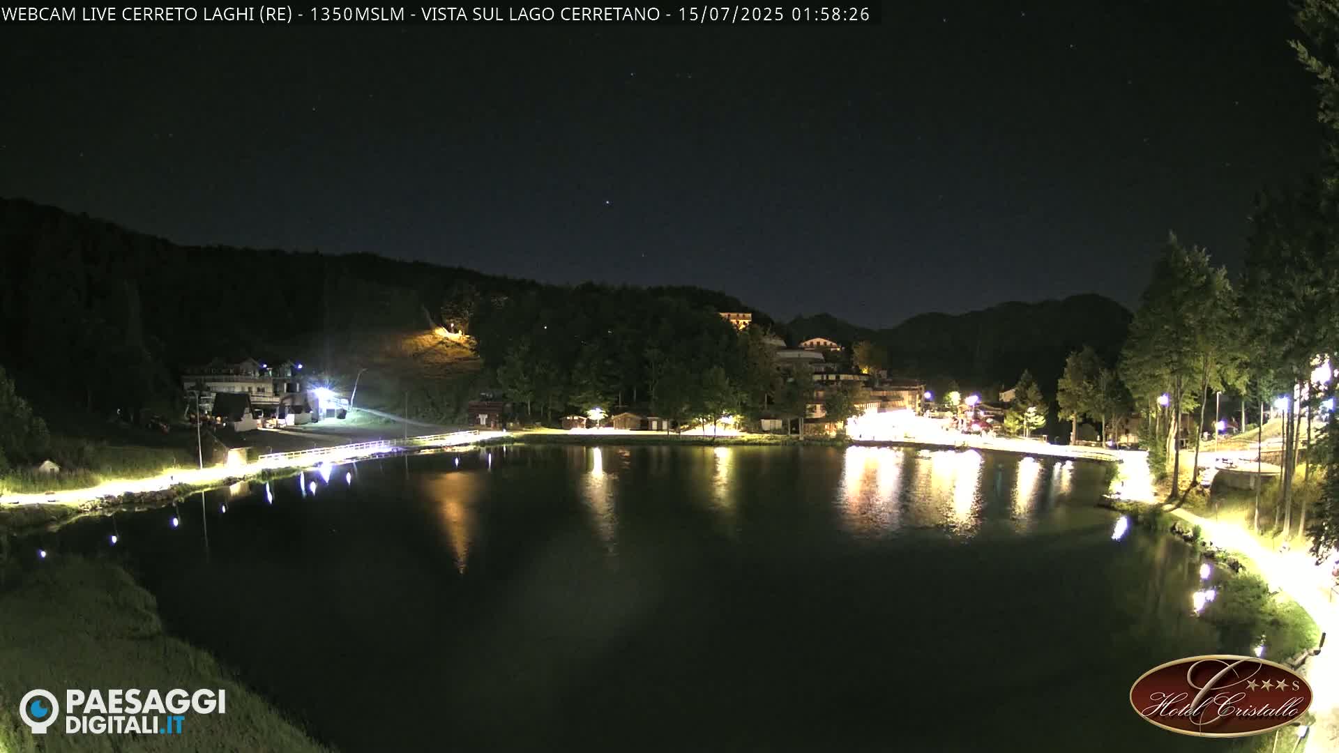 Cerreto Laghi Lake & Alpe di Succiso (Alp of Succiso Mount) Panaromic Live Cam -  Reggio Emilia, Emilia-Romagna, Italy
