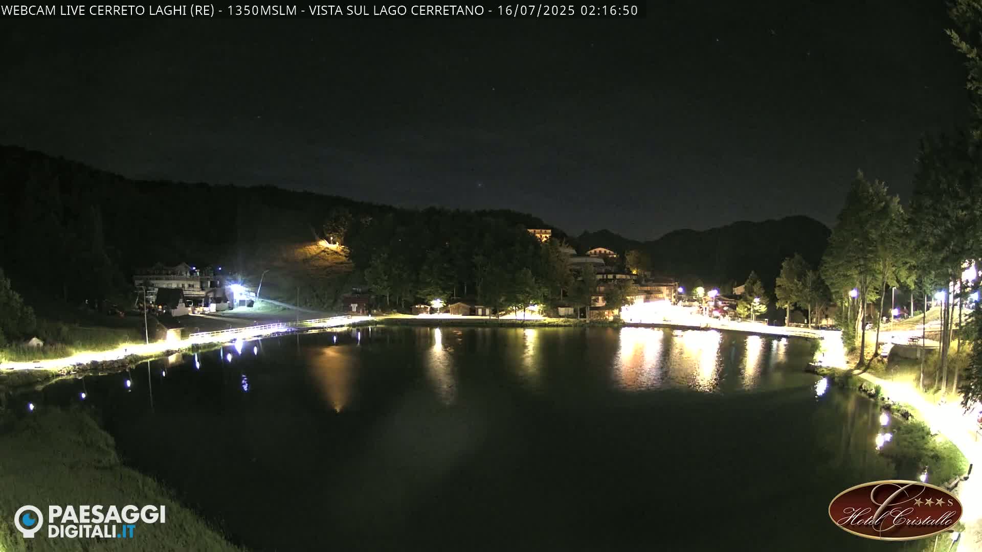 Cerreto Laghi Lake & Alpe di Succiso (Alp of Succiso Mount) Panaromic Live Cam -  Reggio Emilia, Emilia-Romagna, Italy