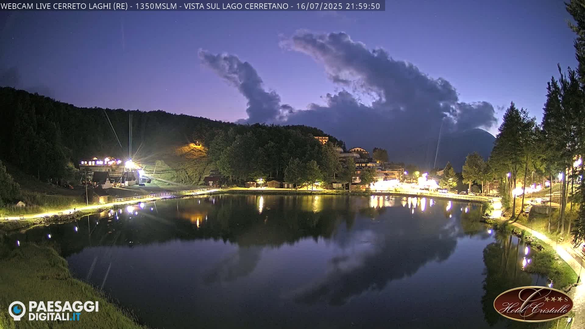 Cerreto Laghi Lake & Alpe di Succiso (Alp of Succiso Mount) Panaromic Live Cam -  Reggio Emilia, Emilia-Romagna, Italy