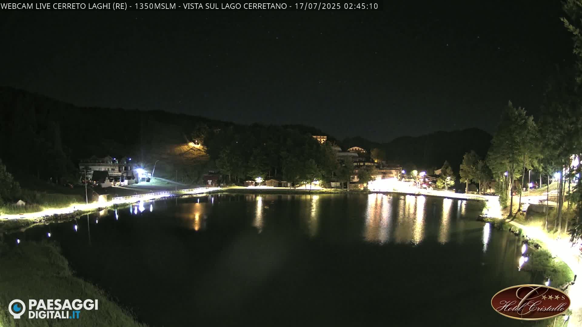 Cerreto Laghi Lake & Alpe di Succiso (Alp of Succiso Mount) Panaromic Live Cam -  Reggio Emilia, Emilia-Romagna, Italy