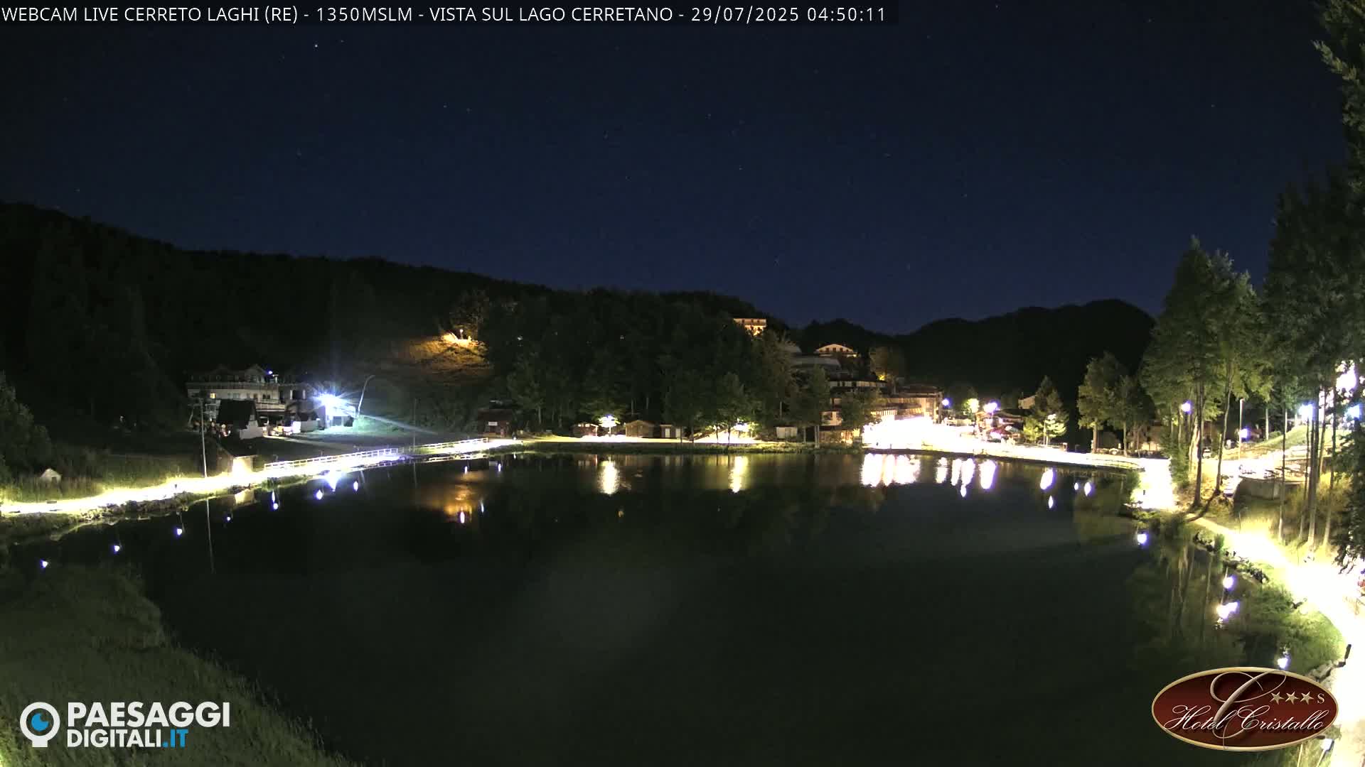 Cerreto Laghi Lake & Alpe di Succiso (Alp of Succiso Mount) Panaromic Live Cam -  Reggio Emilia, Emilia-Romagna, Italy
