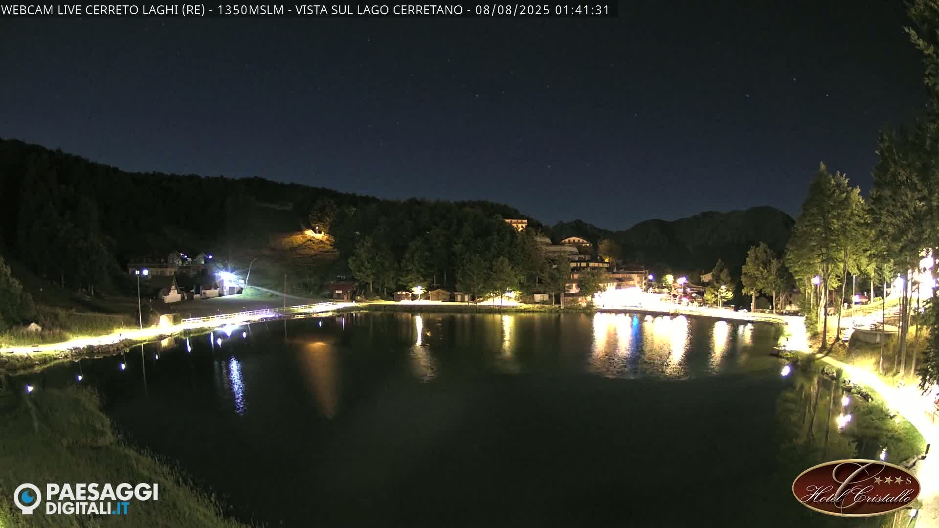 Cerreto Laghi Lake & Alpe di Succiso (Alp of Succiso Mount) Panaromic Live Cam -  Reggio Emilia, Emilia-Romagna, Italy