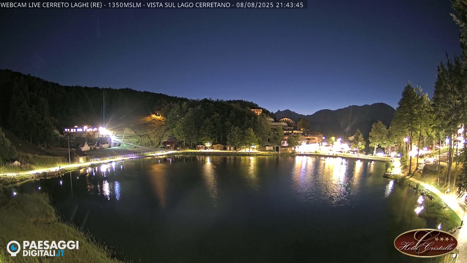 Cerreto Laghi Lake & Alpe di Succiso (Alp of Succiso Mount) Panaromic Live Cam -  Reggio Emilia, Emilia-Romagna, Italy