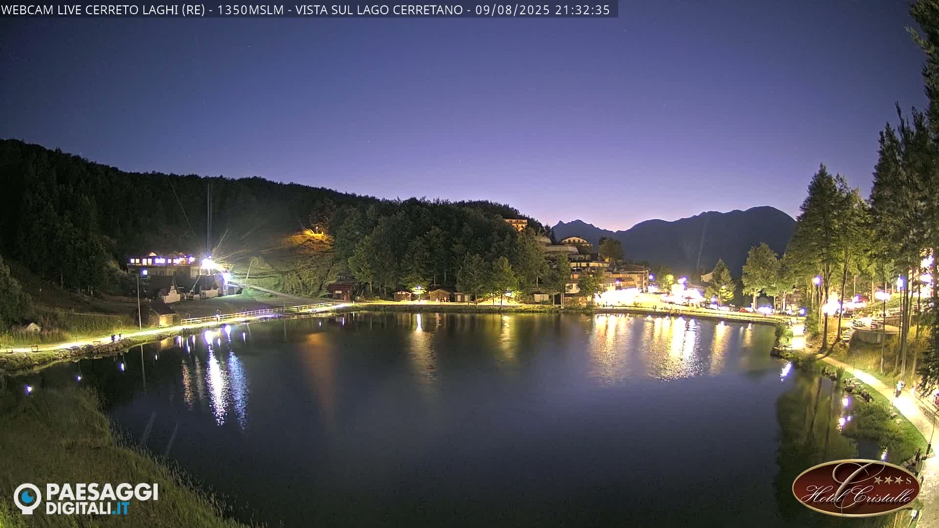 Cerreto Laghi Lake & Alpe di Succiso (Alp of Succiso Mount) Panaromic Live Cam -  Reggio Emilia, Emilia-Romagna, Italy