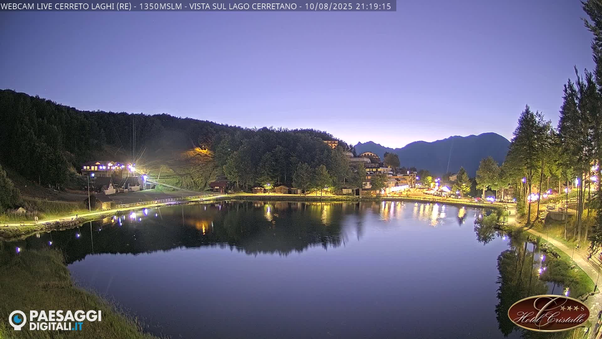 Cerreto Laghi Lake & Alpe di Succiso (Alp of Succiso Mount) Panaromic Live Cam -  Reggio Emilia, Emilia-Romagna, Italy