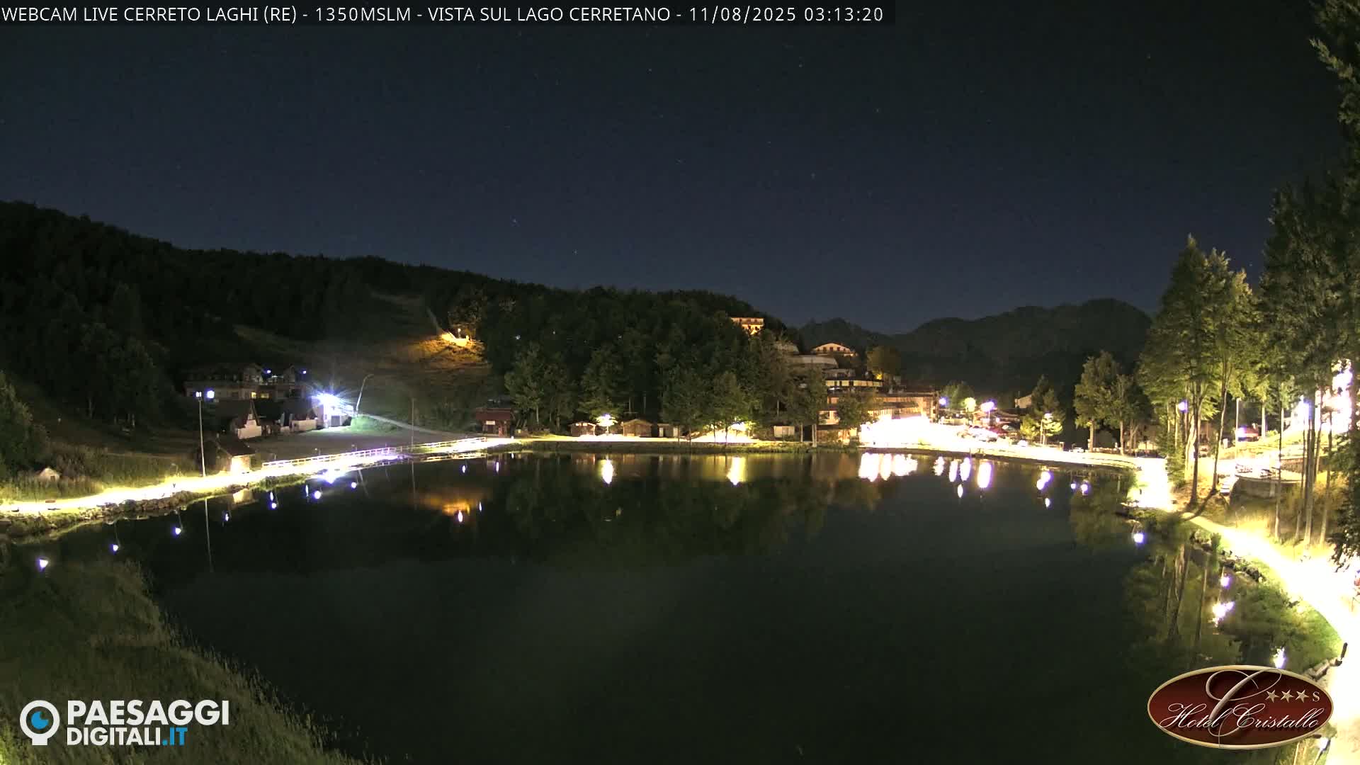 Cerreto Laghi Lake & Alpe di Succiso (Alp of Succiso Mount) Panaromic Live Cam -  Reggio Emilia, Emilia-Romagna, Italy