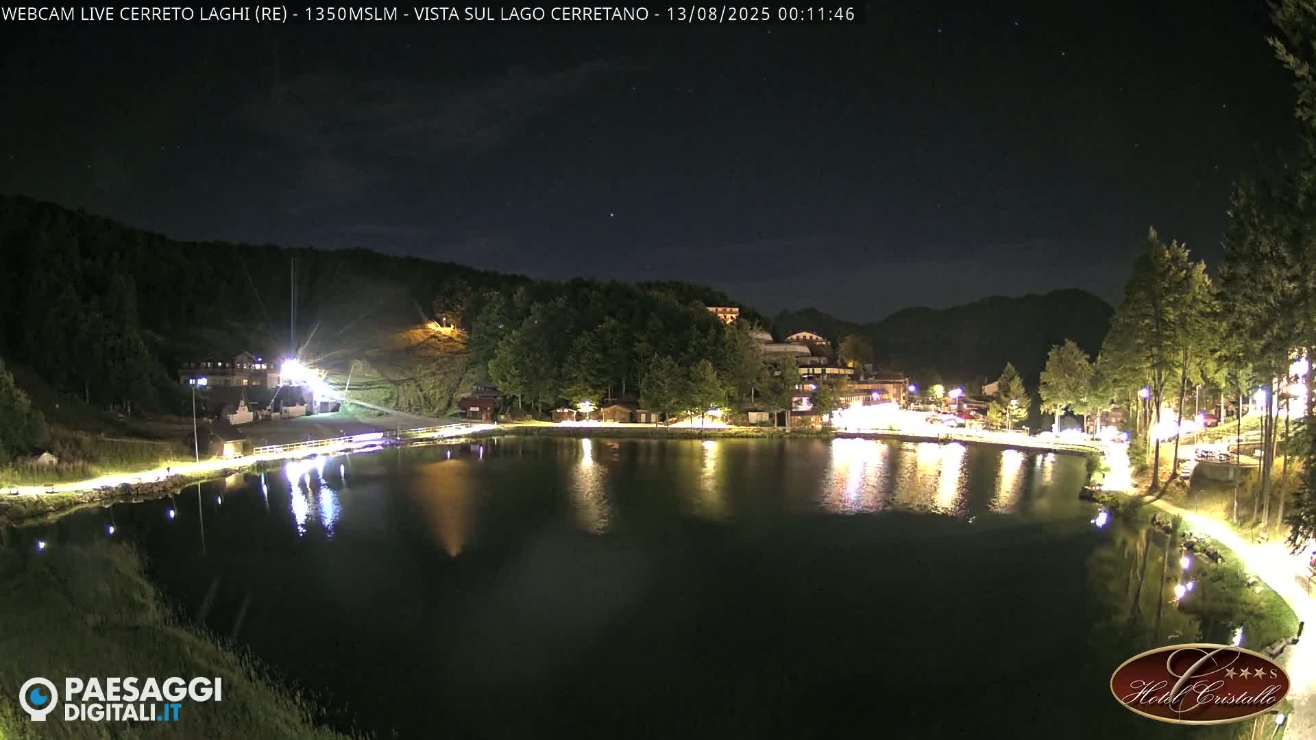 Cerreto Laghi Lake & Alpe di Succiso (Alp of Succiso Mount) Panaromic Live Cam -  Reggio Emilia, Emilia-Romagna, Italy