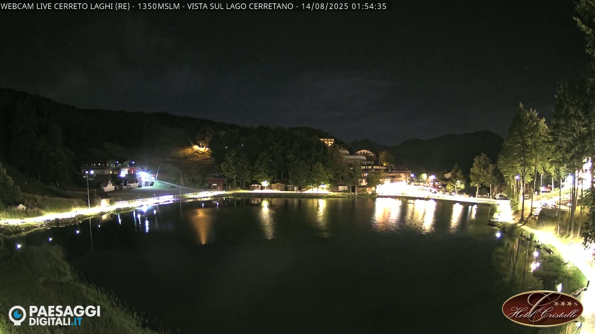 Cerreto Laghi Lake & Alpe di Succiso (Alp of Succiso Mount) Panaromic Live Cam -  Reggio Emilia, Emilia-Romagna, Italy
