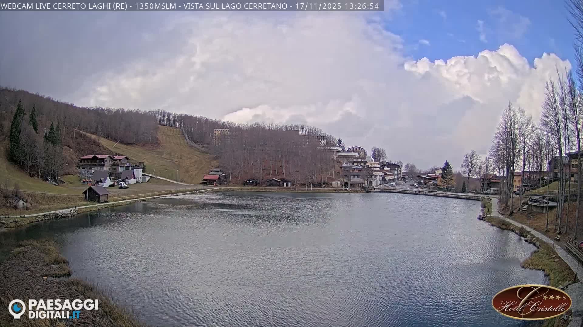 Cerreto Laghi Lake & Alpe di Succiso (Alp of Succiso Mount) Panaromic Live Cam -  Reggio Emilia, Emilia-Romagna, Italy