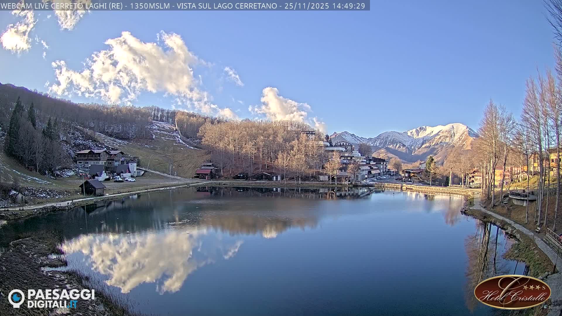 Cerreto Laghi Lake & Alpe di Succiso (Alp of Succiso Mount) Panaromic Live Cam -  Reggio Emilia, Emilia-Romagna, Italy