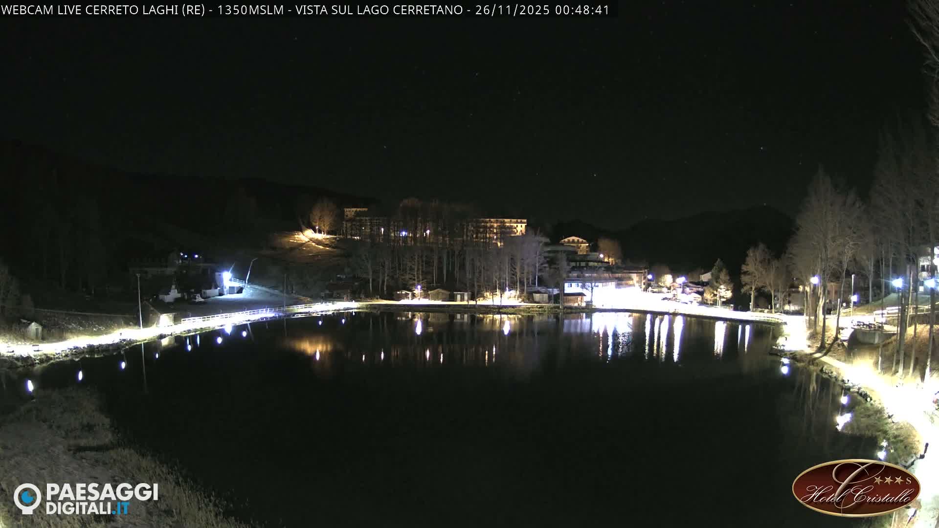 Cerreto Laghi Lake & Alpe di Succiso (Alp of Succiso Mount) Panaromic Live Cam -  Reggio Emilia, Emilia-Romagna, Italy