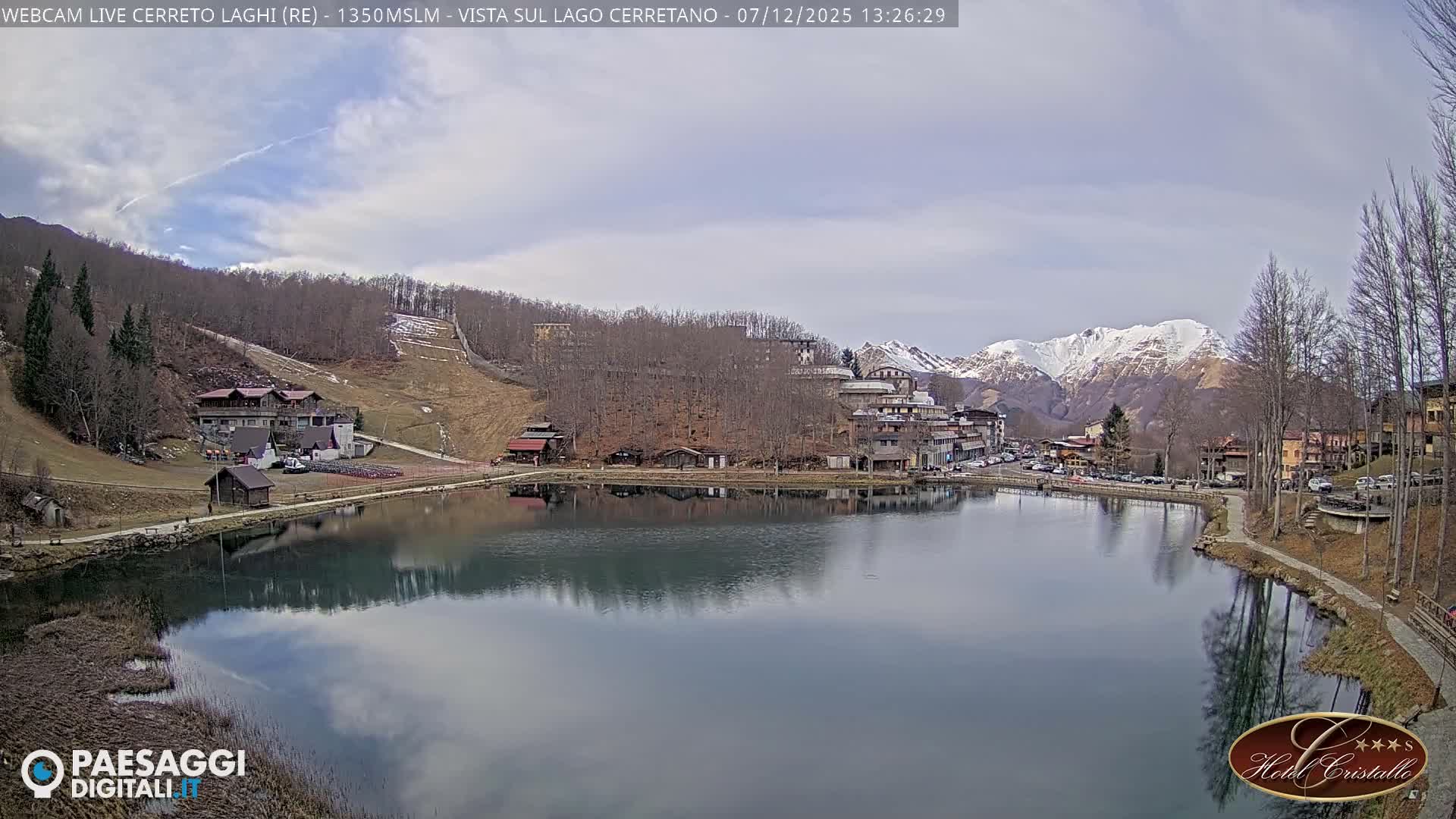 Cerreto Laghi Lake & Alpe di Succiso (Alp of Succiso Mount) Panaromic Live Cam -  Reggio Emilia, Emilia-Romagna, Italy