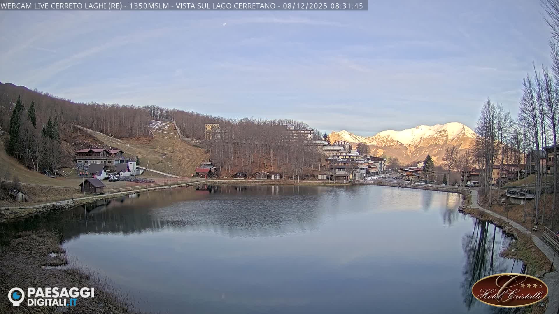 Cerreto Laghi Lake & Alpe di Succiso (Alp of Succiso Mount) Panaromic Live Cam -  Reggio Emilia, Emilia-Romagna, Italy