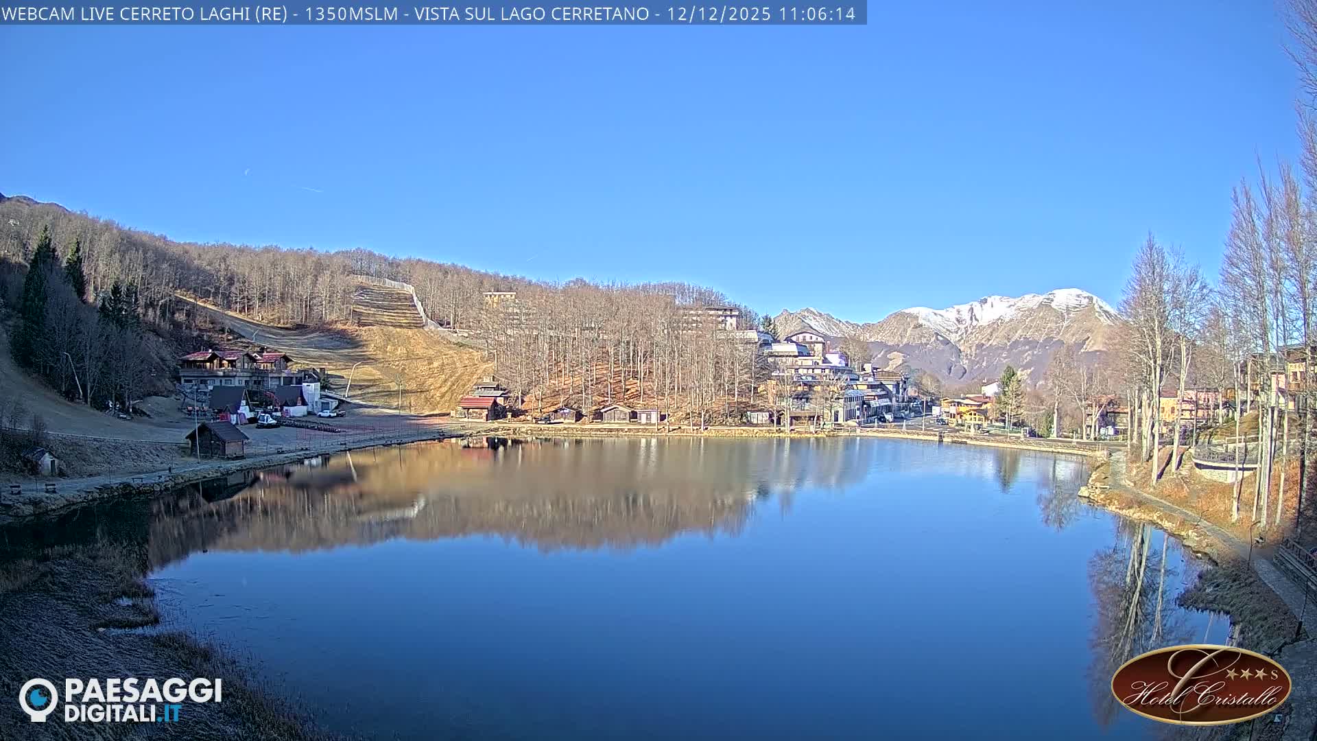 Cerreto Laghi Lake & Alpe di Succiso (Alp of Succiso Mount) Panaromic Live Cam -  Reggio Emilia, Emilia-Romagna, Italy