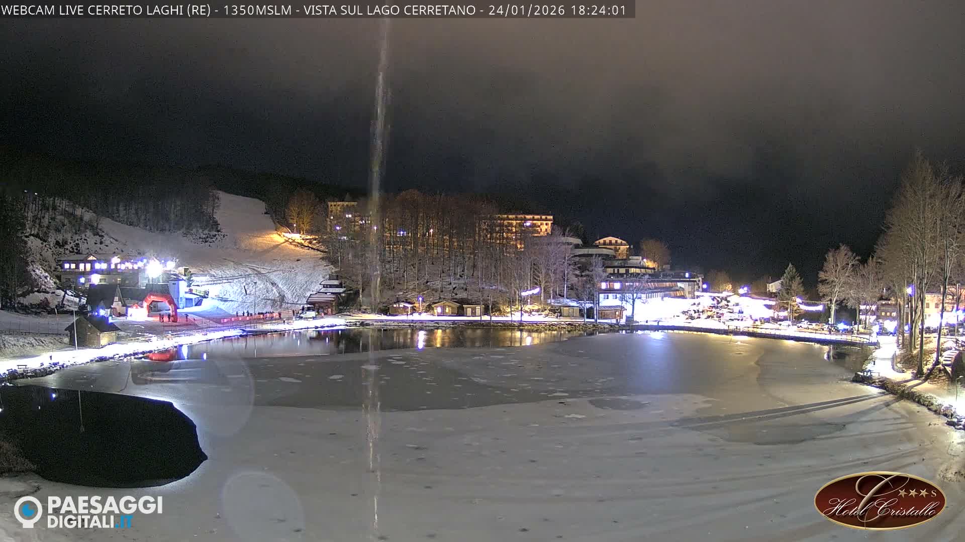 Cerreto Laghi Lake & Alpe di Succiso (Alp of Succiso Mount) Panaromic Live Cam -  Reggio Emilia, Emilia-Romagna, Italy