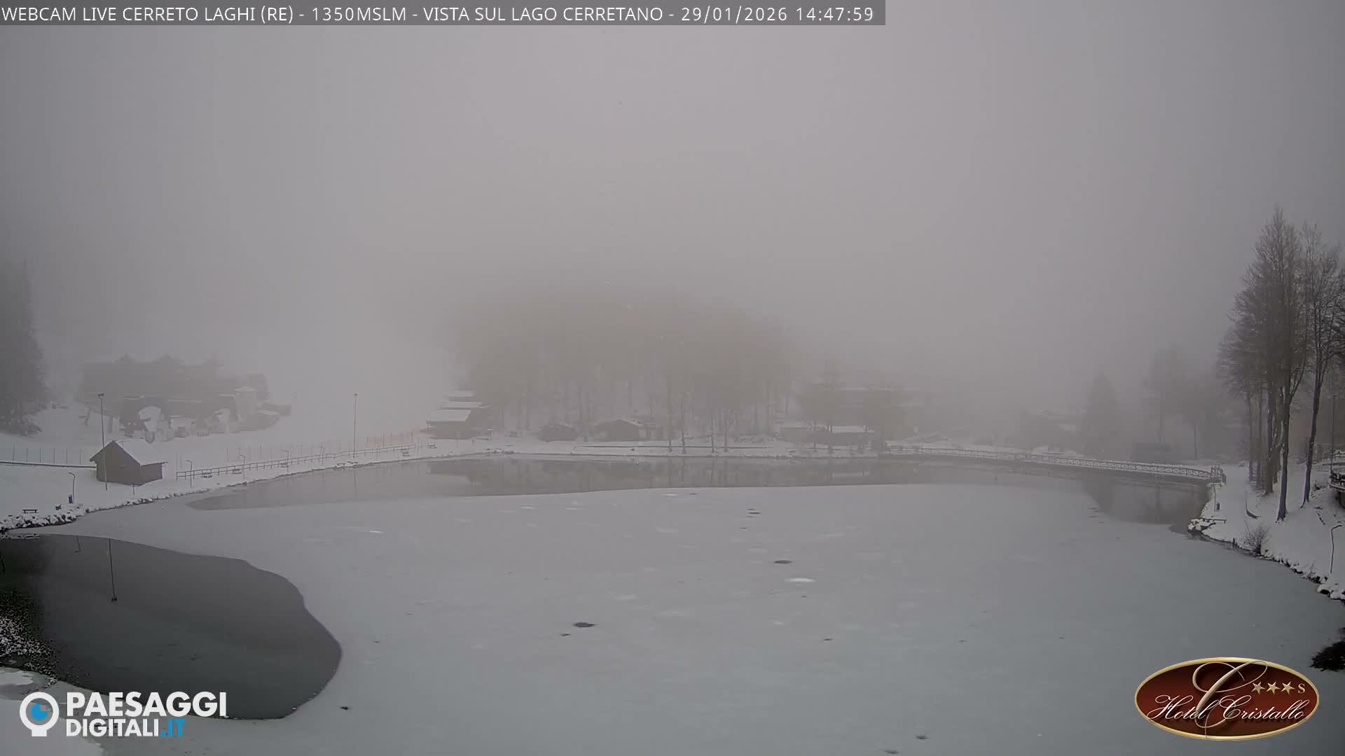 Cerreto Laghi Lake & Alpe di Succiso (Alp of Succiso Mount) Panaromic Live Cam -  Reggio Emilia, Emilia-Romagna, Italy
