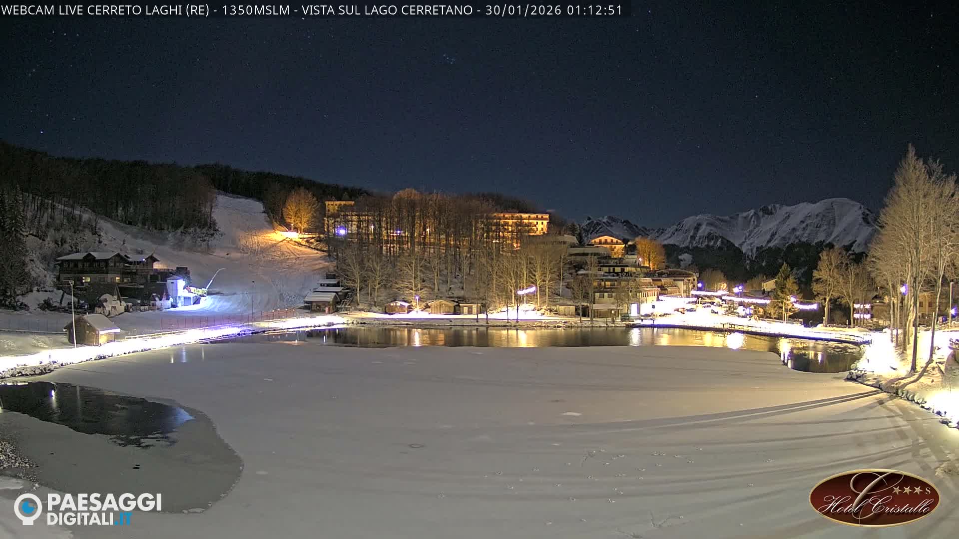 Cerreto Laghi Lake & Alpe di Succiso (Alp of Succiso Mount) Panaromic Live Cam -  Reggio Emilia, Emilia-Romagna, Italy