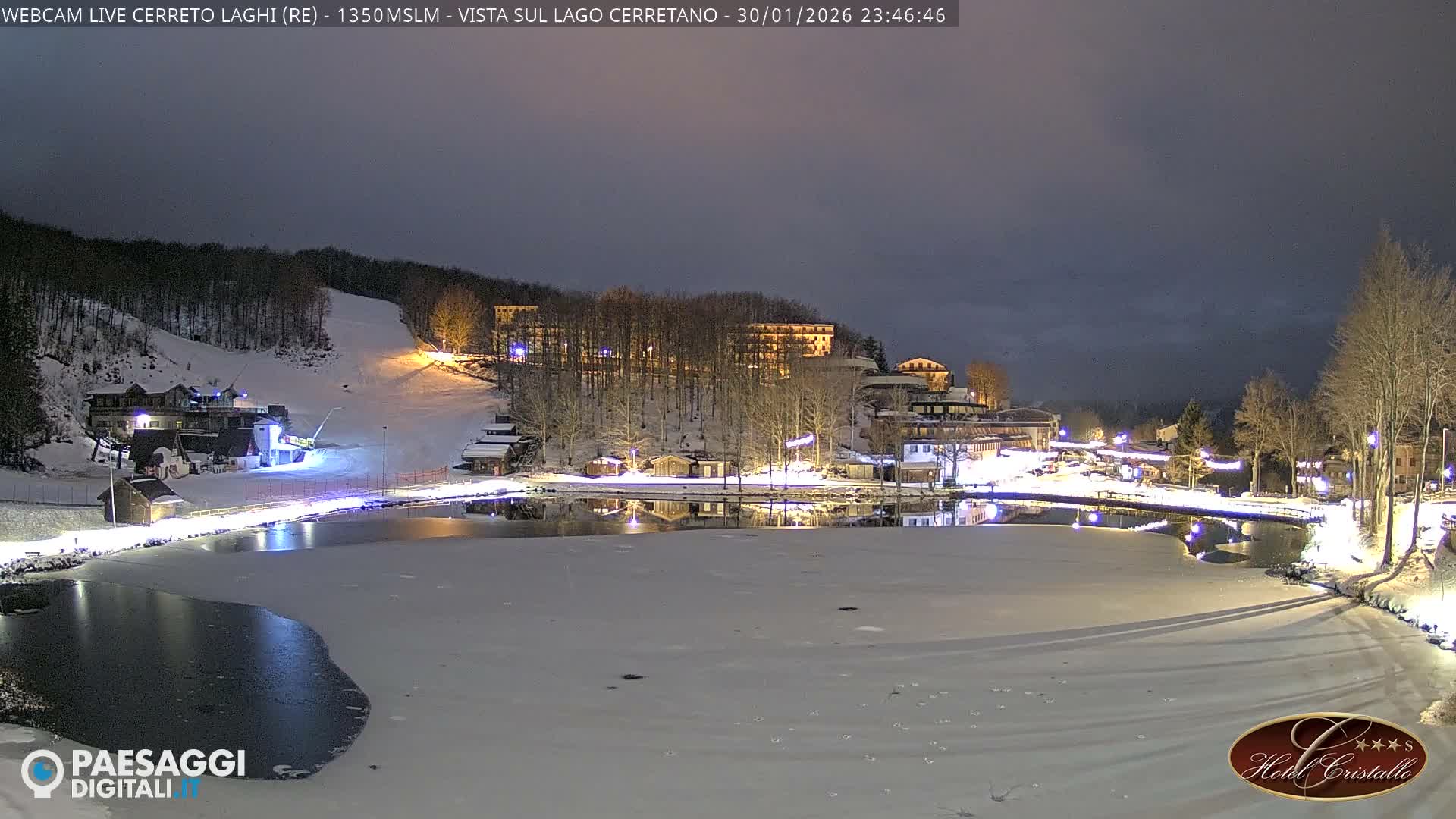 Cerreto Laghi Lake & Alpe di Succiso (Alp of Succiso Mount) Panaromic Live Cam -  Reggio Emilia, Emilia-Romagna, Italy