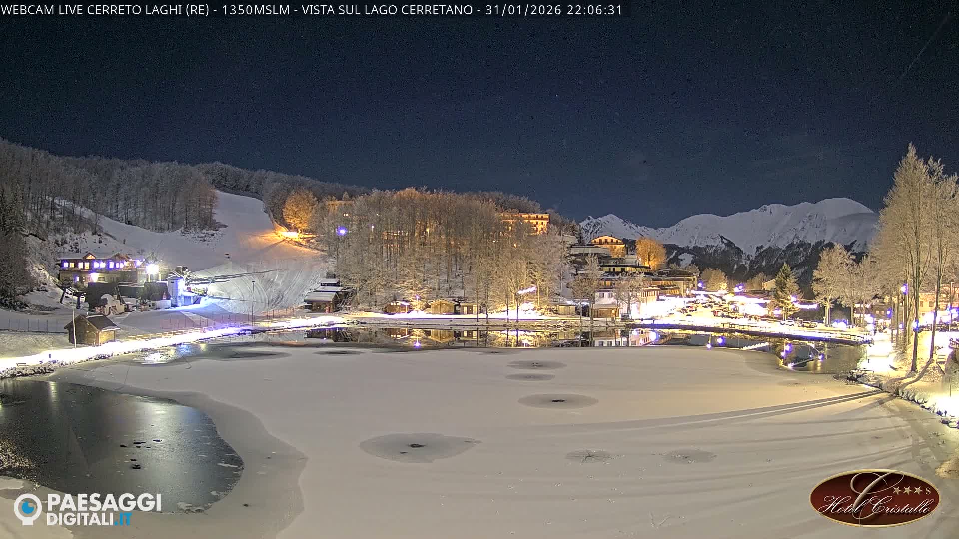 Cerreto Laghi Lake & Alpe di Succiso (Alp of Succiso Mount) Panaromic Live Cam -  Reggio Emilia, Emilia-Romagna, Italy