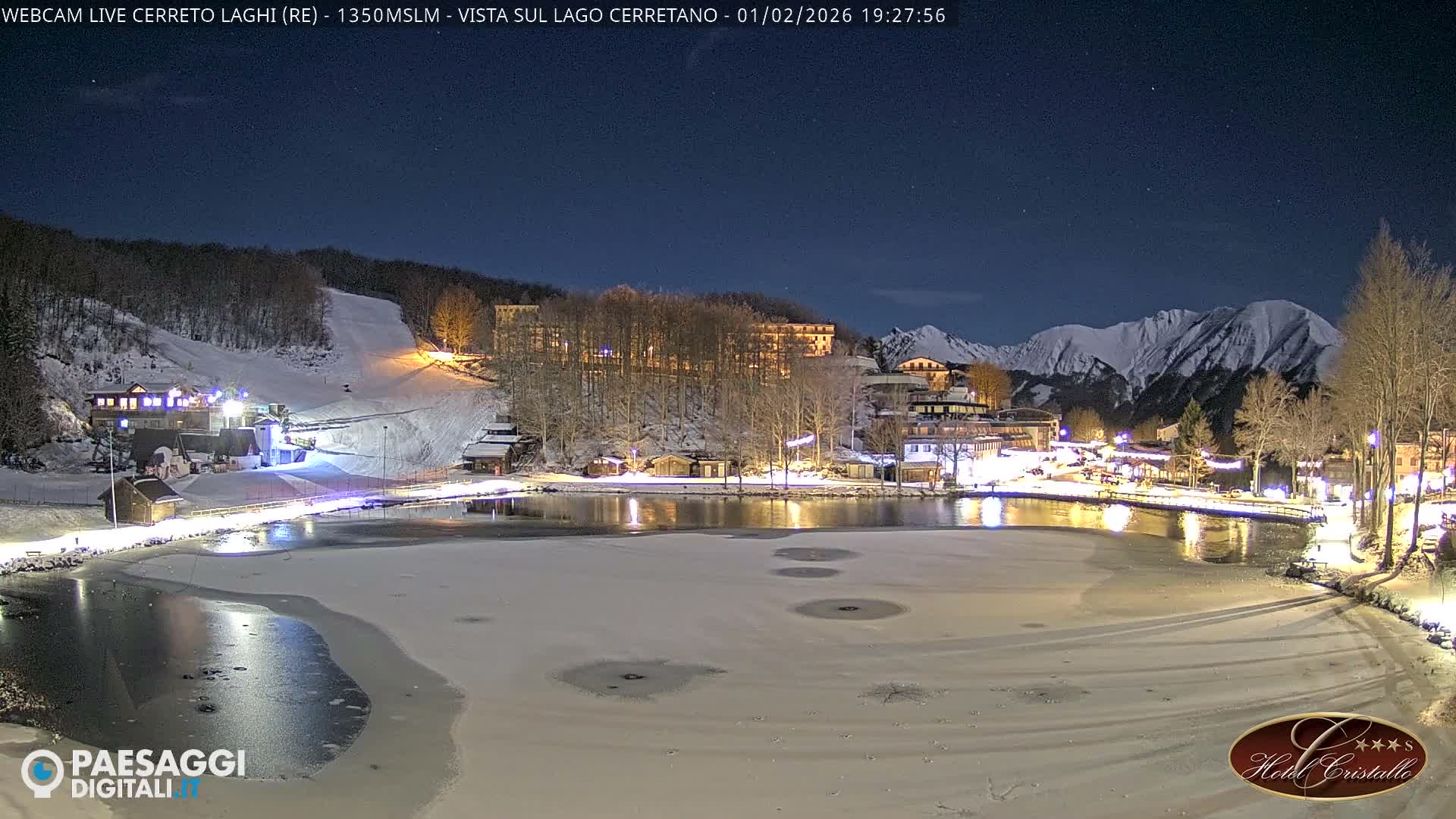 Cerreto Laghi Lake & Alpe di Succiso (Alp of Succiso Mount) Panaromic Live Cam -  Reggio Emilia, Emilia-Romagna, Italy