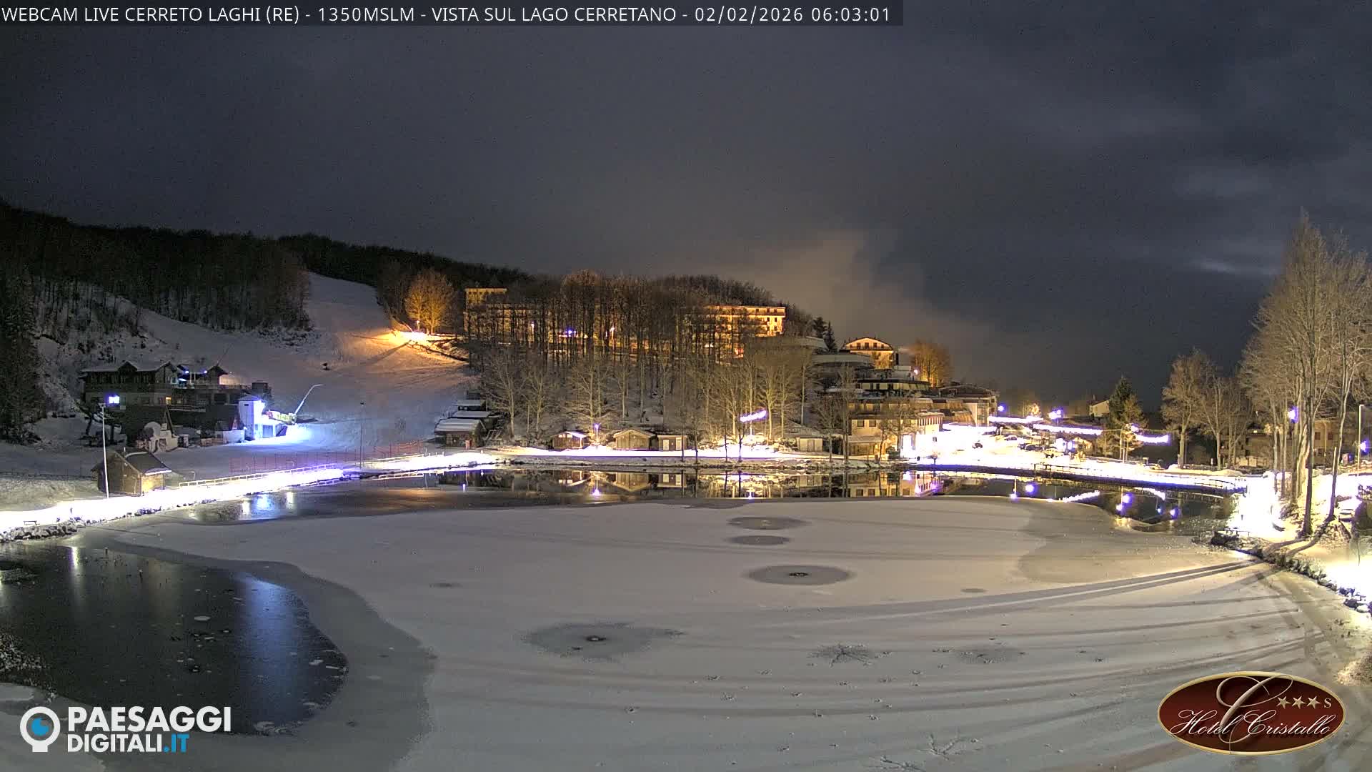 Cerreto Laghi Lake & Alpe di Succiso (Alp of Succiso Mount) Panaromic Live Cam -  Reggio Emilia, Emilia-Romagna, Italy