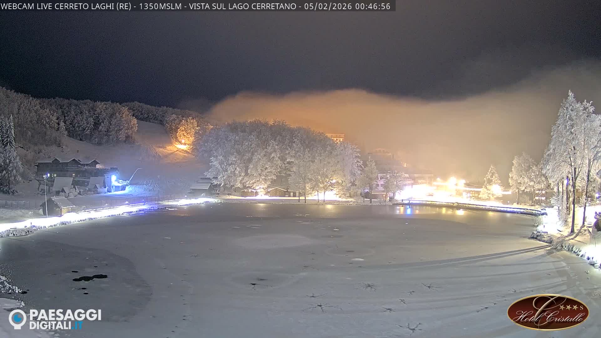 Cerreto Laghi Lake & Alpe di Succiso (Alp of Succiso Mount) Panaromic Live Cam -  Reggio Emilia, Emilia-Romagna, Italy