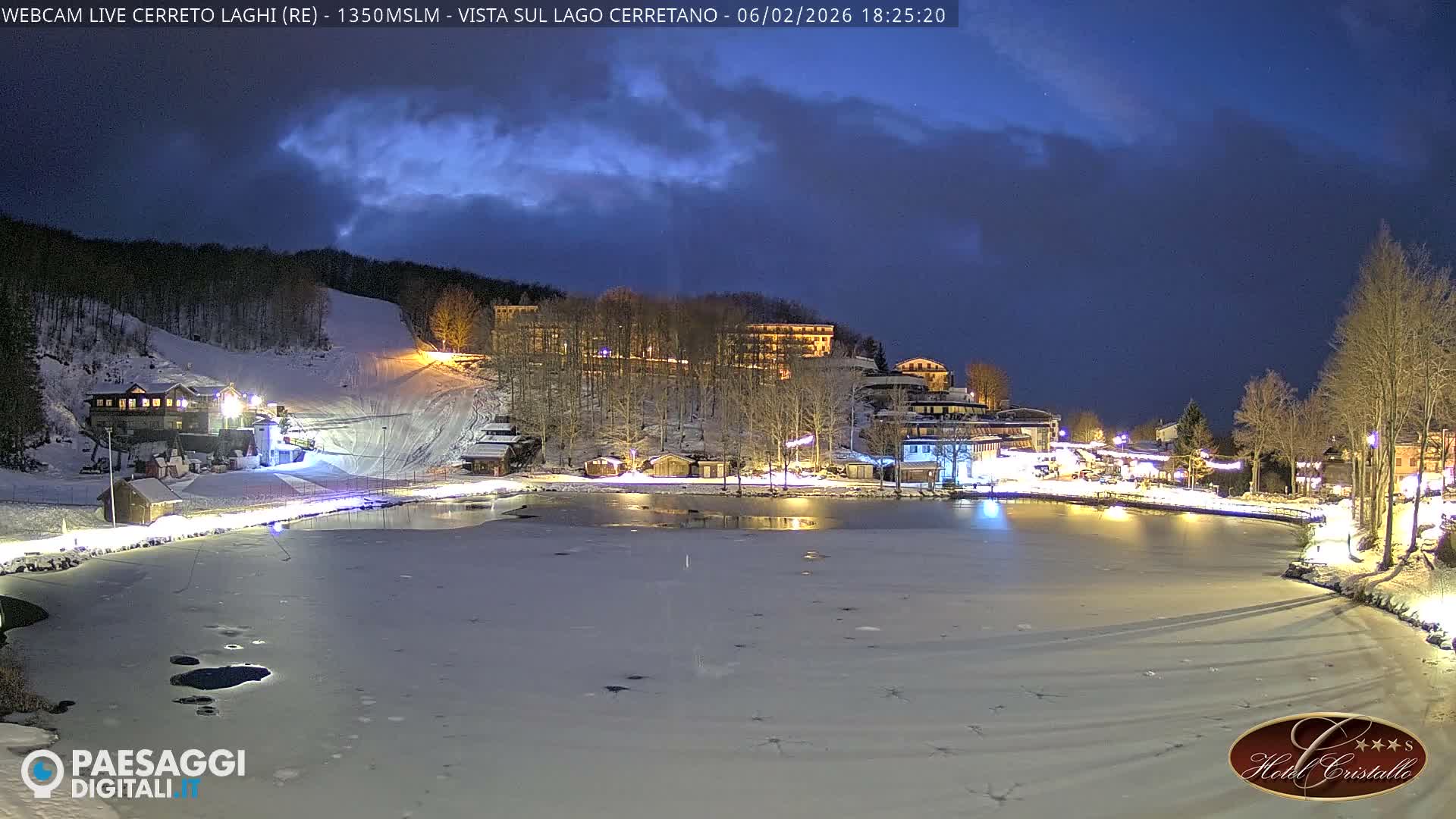 Cerreto Laghi Lake & Alpe di Succiso (Alp of Succiso Mount) Panaromic Live Cam -  Reggio Emilia, Emilia-Romagna, Italy