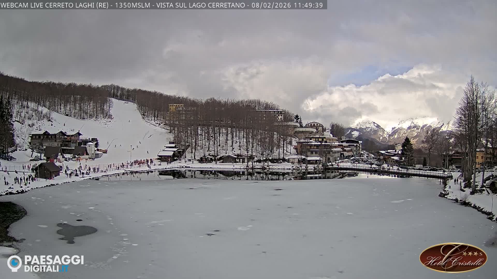 Cerreto Laghi Lake & Alpe di Succiso (Alp of Succiso Mount) Panaromic Live Cam -  Reggio Emilia, Emilia-Romagna, Italy
