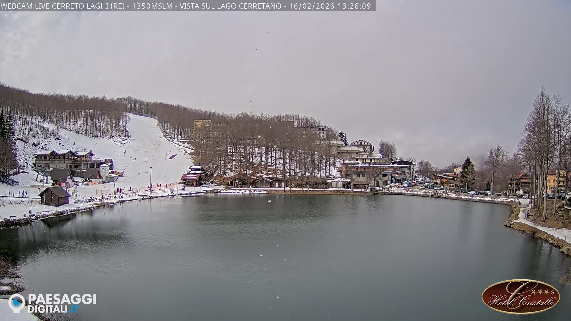 Cerreto Laghi Lake & Alpe di Succiso (Alp of Succiso Mount) Panaromic Live Cam -  Reggio Emilia, Emilia-Romagna, Italy