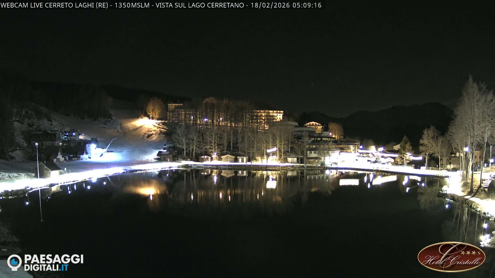 Cerreto Laghi Lake & Alpe di Succiso (Alp of Succiso Mount) Panaromic Live Cam -  Reggio Emilia, Emilia-Romagna, Italy