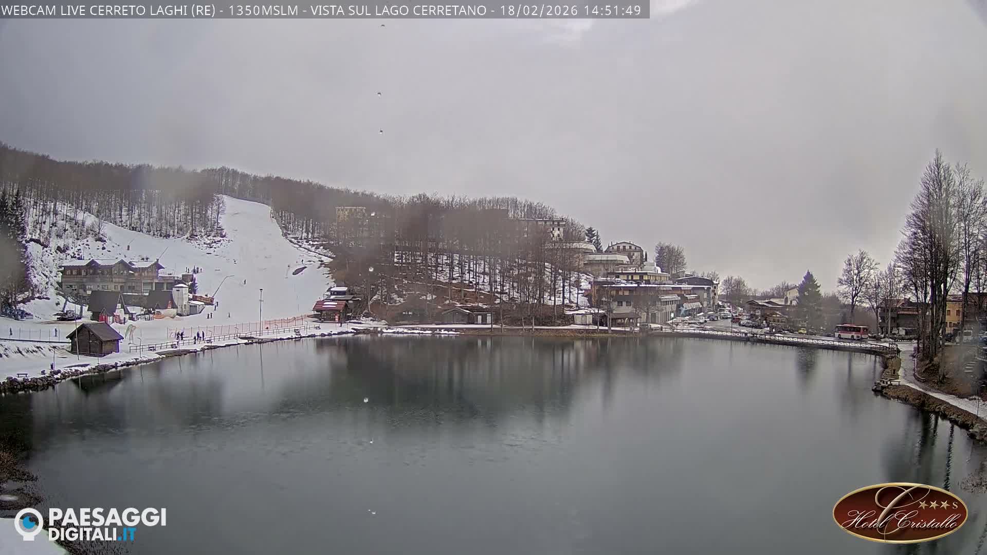 Cerreto Laghi Lake & Alpe di Succiso (Alp of Succiso Mount) Panaromic Live Cam -  Reggio Emilia, Emilia-Romagna, Italy
