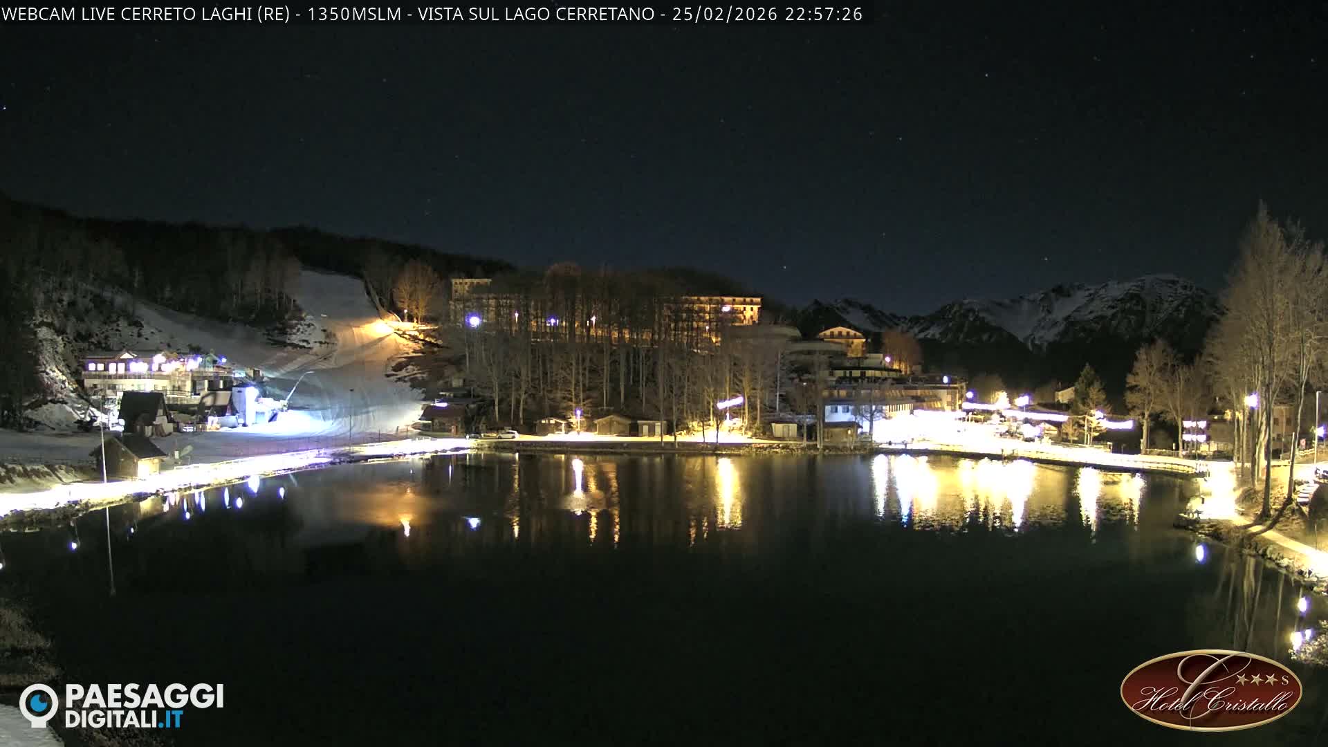 Cerreto Laghi Lake & Alpe di Succiso (Alp of Succiso Mount) Panaromic Live Cam -  Reggio Emilia, Emilia-Romagna, Italy