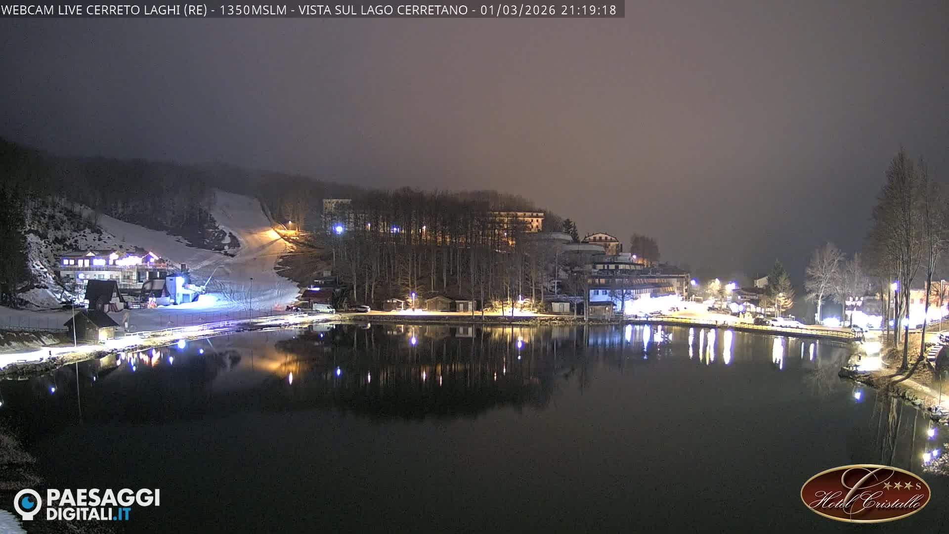 Cerreto Laghi Lake & Alpe di Succiso (Alp of Succiso Mount) Panaromic Live Cam -  Reggio Emilia, Emilia-Romagna, Italy