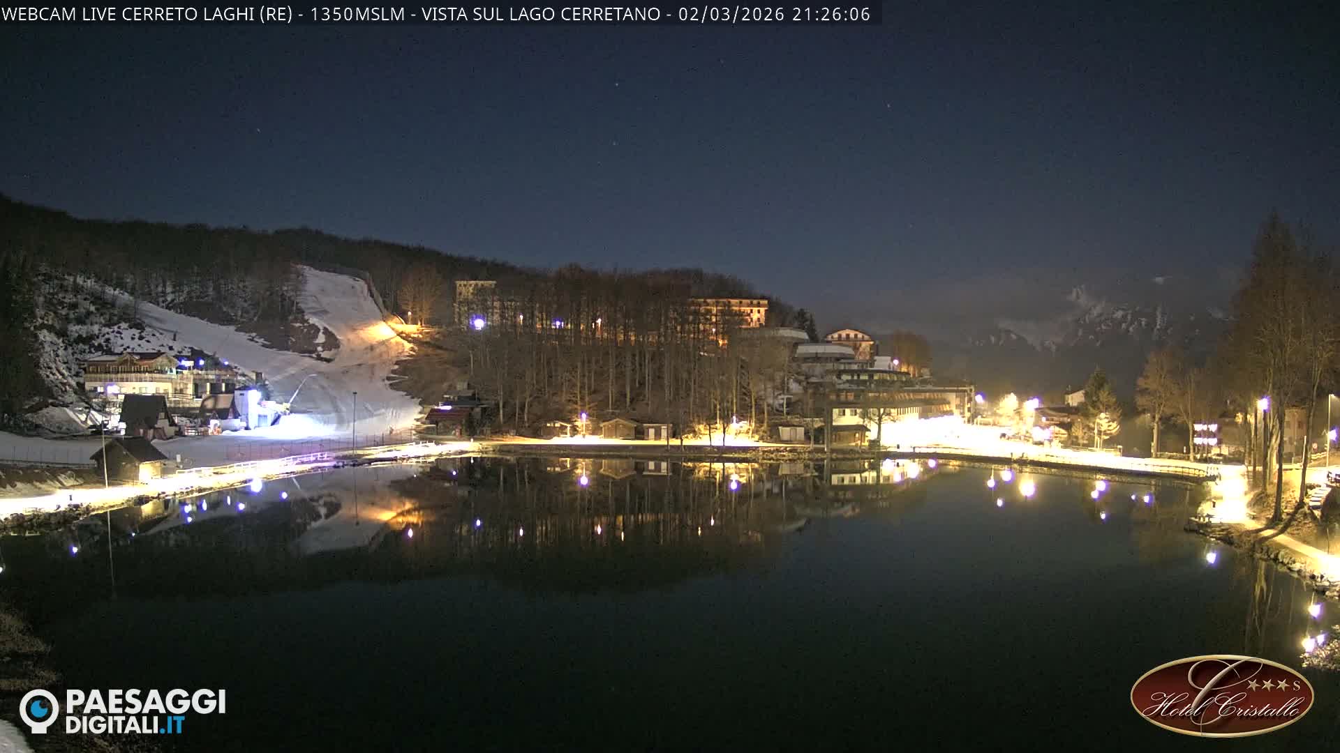 Cerreto Laghi Lake & Alpe di Succiso (Alp of Succiso Mount) Panaromic Live Cam -  Reggio Emilia, Emilia-Romagna, Italy