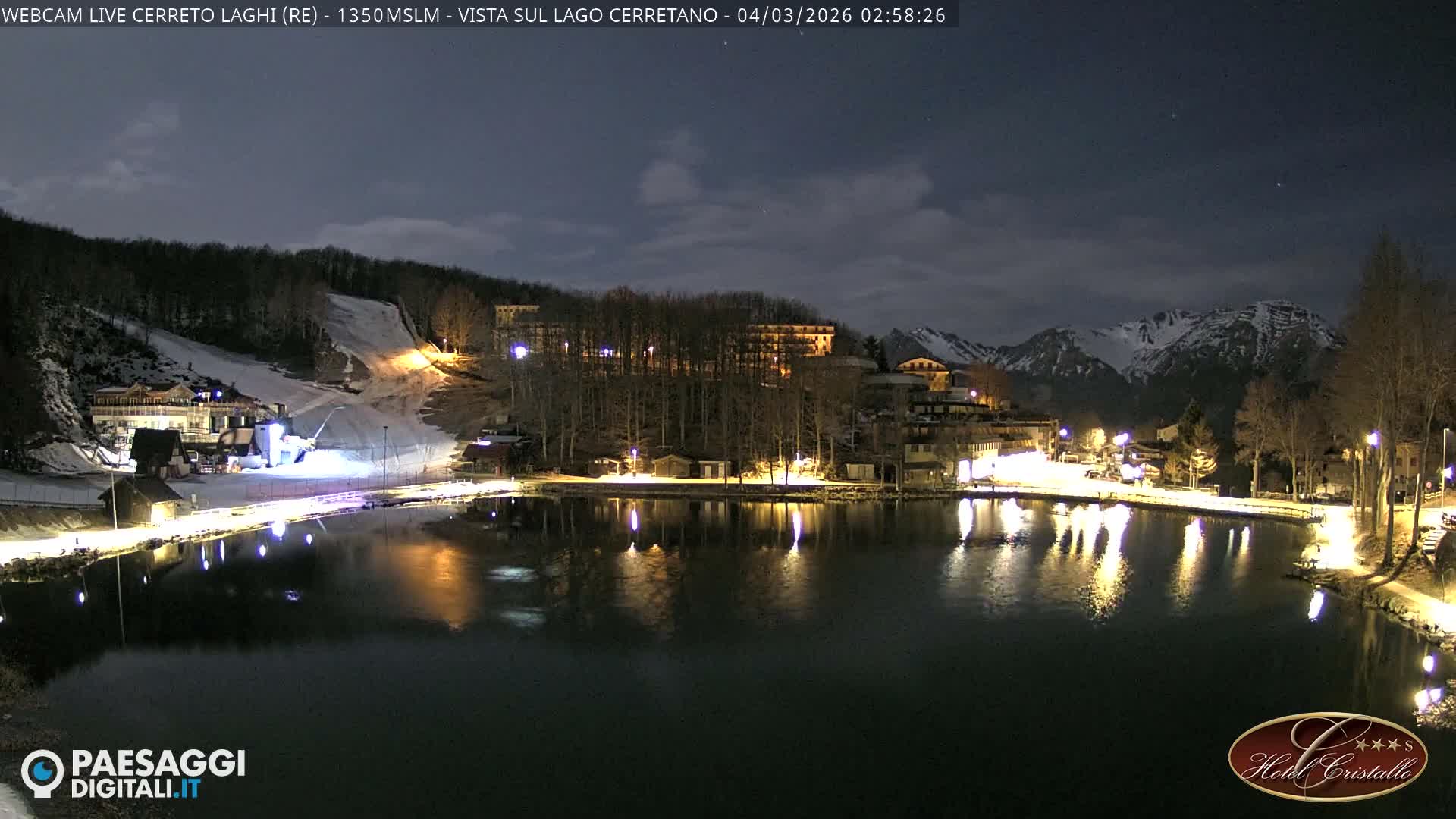 Cerreto Laghi Lake & Alpe di Succiso (Alp of Succiso Mount) Panaromic Live Cam -  Reggio Emilia, Emilia-Romagna, Italy
