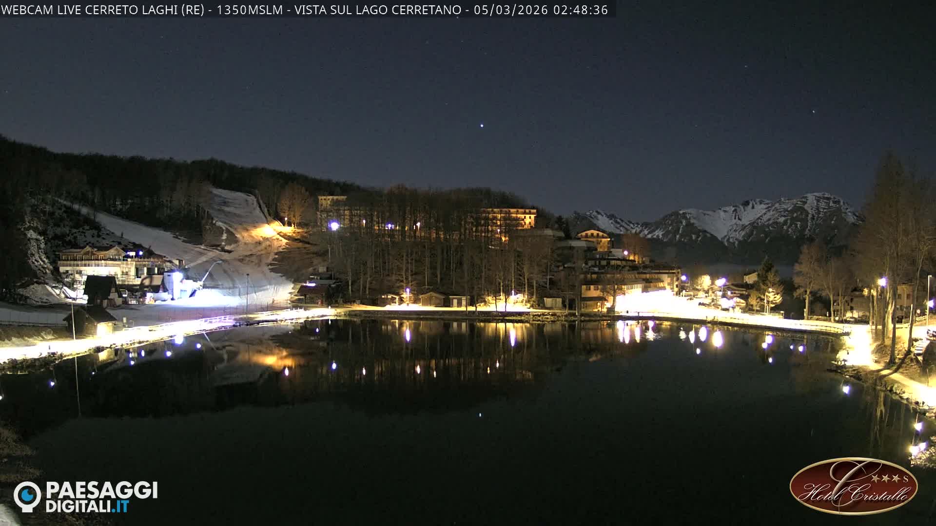 Cerreto Laghi Lake & Alpe di Succiso (Alp of Succiso Mount) Panaromic Live Cam -  Reggio Emilia, Emilia-Romagna, Italy