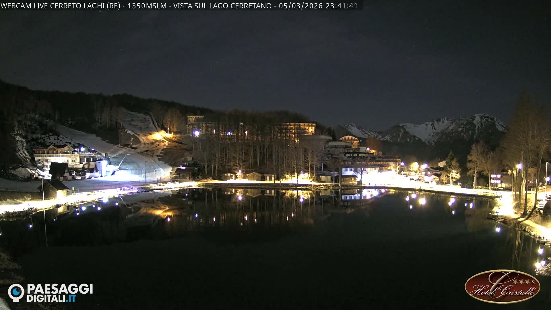 Cerreto Laghi Lake & Alpe di Succiso (Alp of Succiso Mount) Panaromic Live Cam -  Reggio Emilia, Emilia-Romagna, Italy