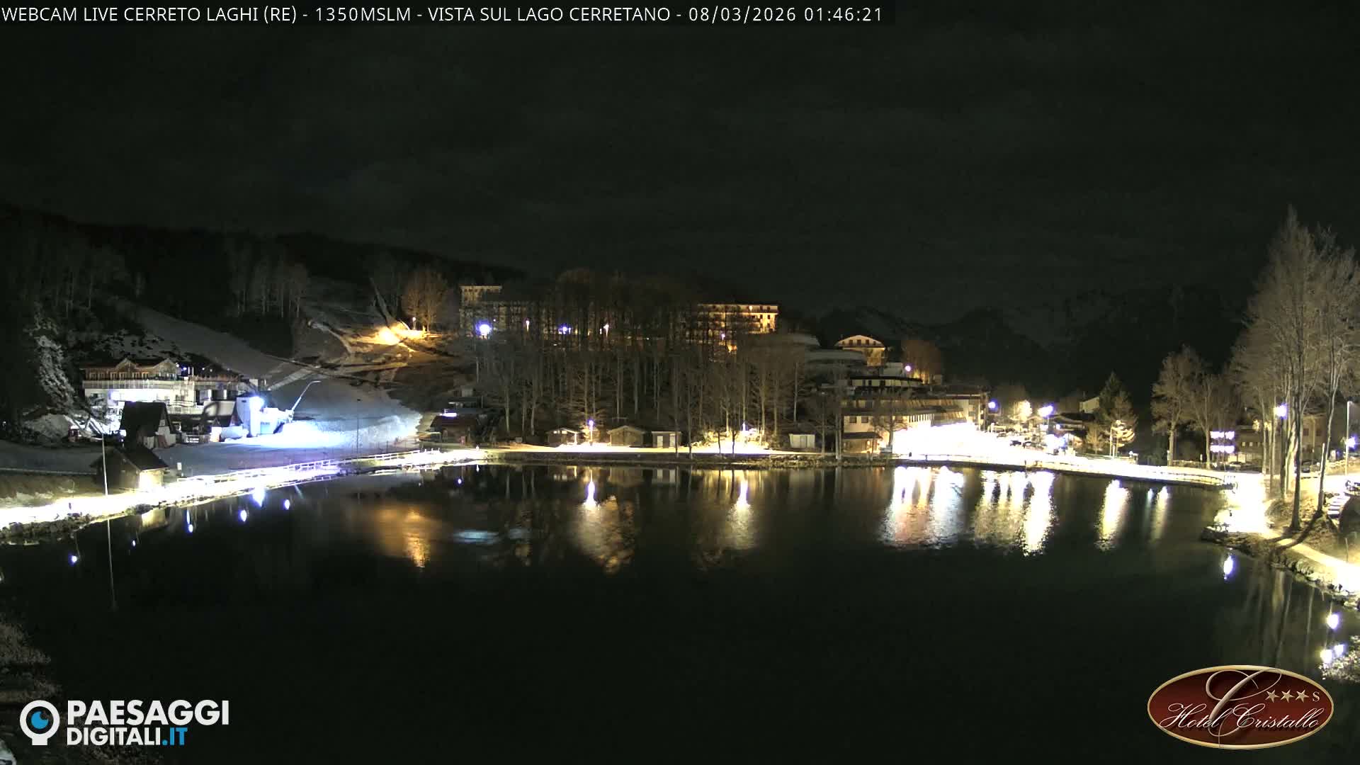 Cerreto Laghi Lake & Alpe di Succiso (Alp of Succiso Mount) Panaromic Live Cam -  Reggio Emilia, Emilia-Romagna, Italy
