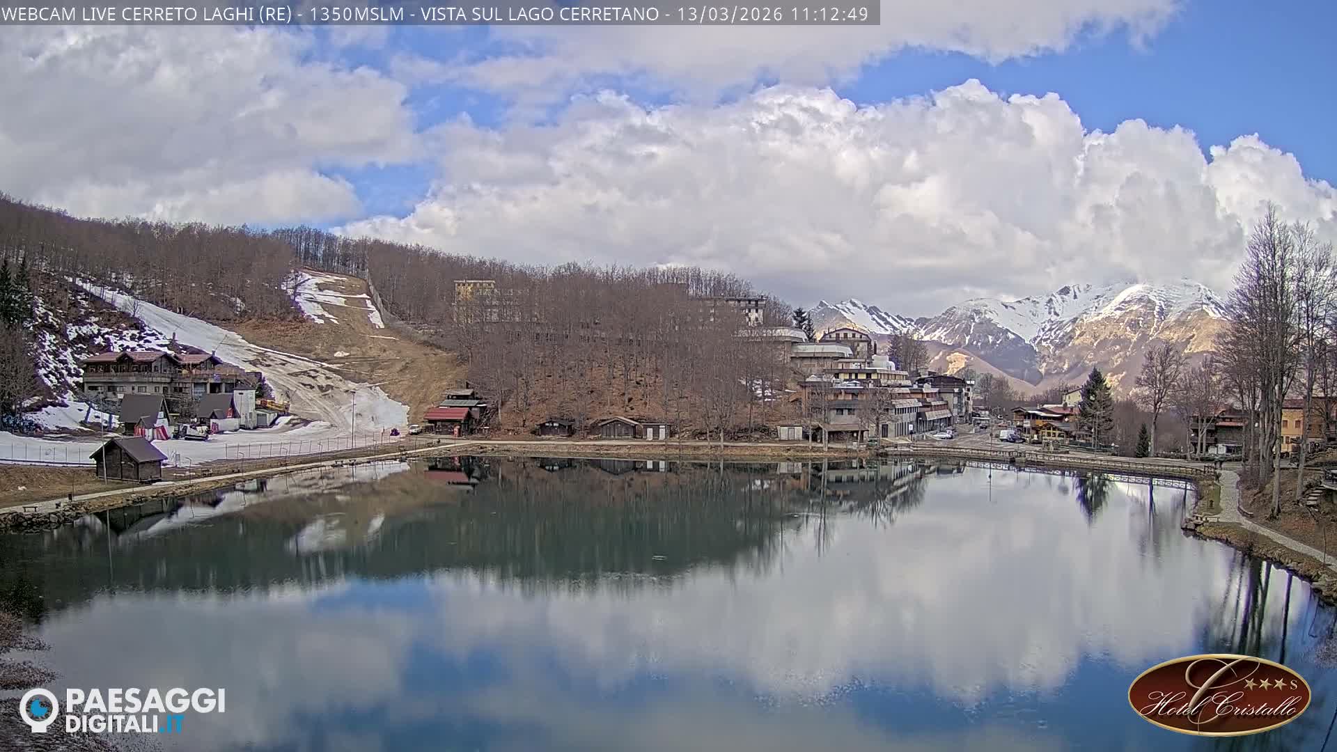 Cerreto Laghi Lake & Alpe di Succiso (Alp of Succiso Mount) Panaromic Live Cam -  Reggio Emilia, Emilia-Romagna, Italy