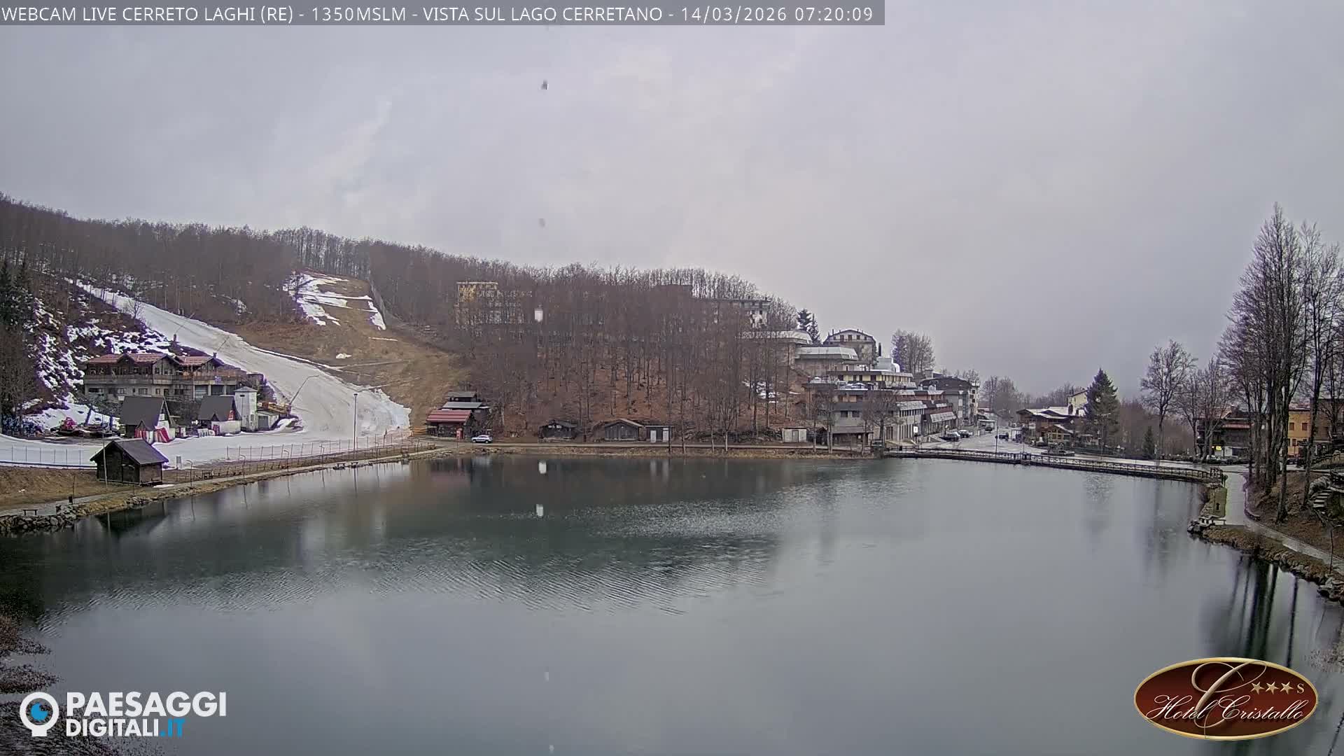 Cerreto Laghi Lake & Alpe di Succiso (Alp of Succiso Mount) Panaromic Live Cam -  Reggio Emilia, Emilia-Romagna, Italy