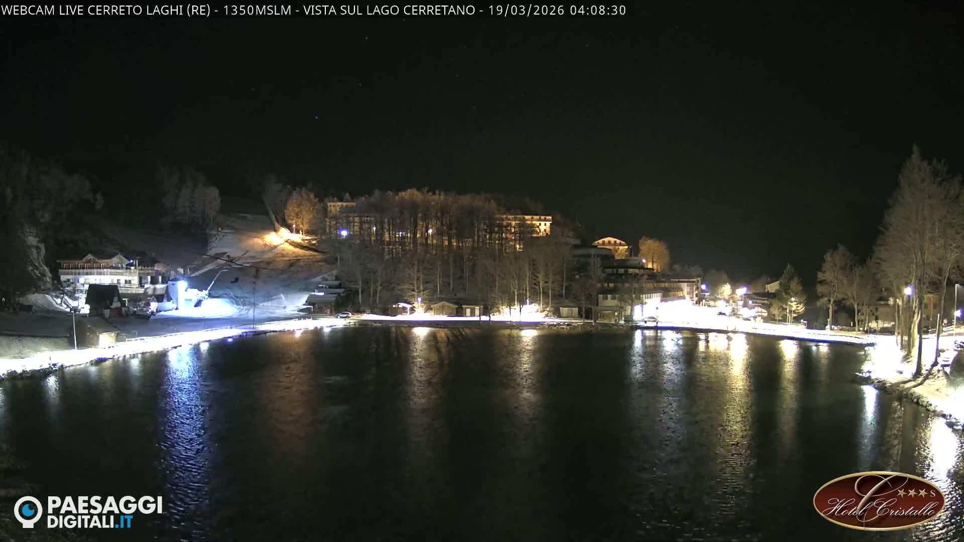 Cerreto Laghi Lake & Alpe di Succiso (Alp of Succiso Mount) Panaromic Live Cam -  Reggio Emilia, Emilia-Romagna, Italy