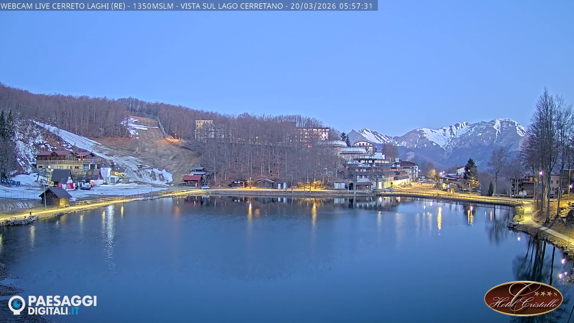 Cerreto Laghi Lake & Alpe di Succiso (Alp of Succiso Mount) Panaromic Live Cam -  Reggio Emilia, Emilia-Romagna, Italy