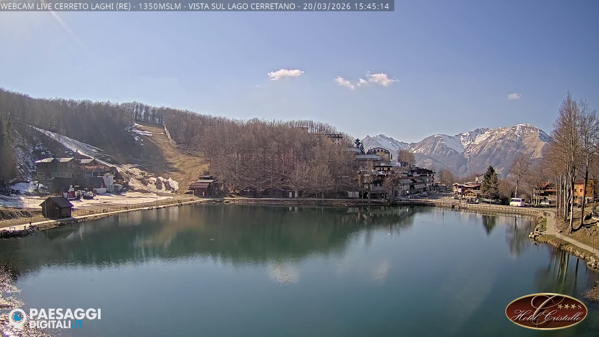 Cerreto Laghi Lake & Alpe di Succiso (Alp of Succiso Mount) Panaromic Live Cam -  Reggio Emilia, Emilia-Romagna, Italy