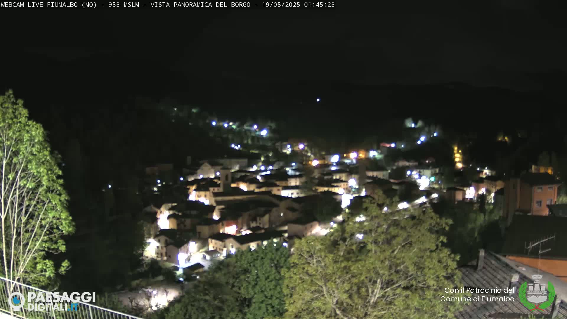Fiumalbo -Dogana Village (Comune) Skyline Live Cam - Modena, Emilia-Romagna, Italia