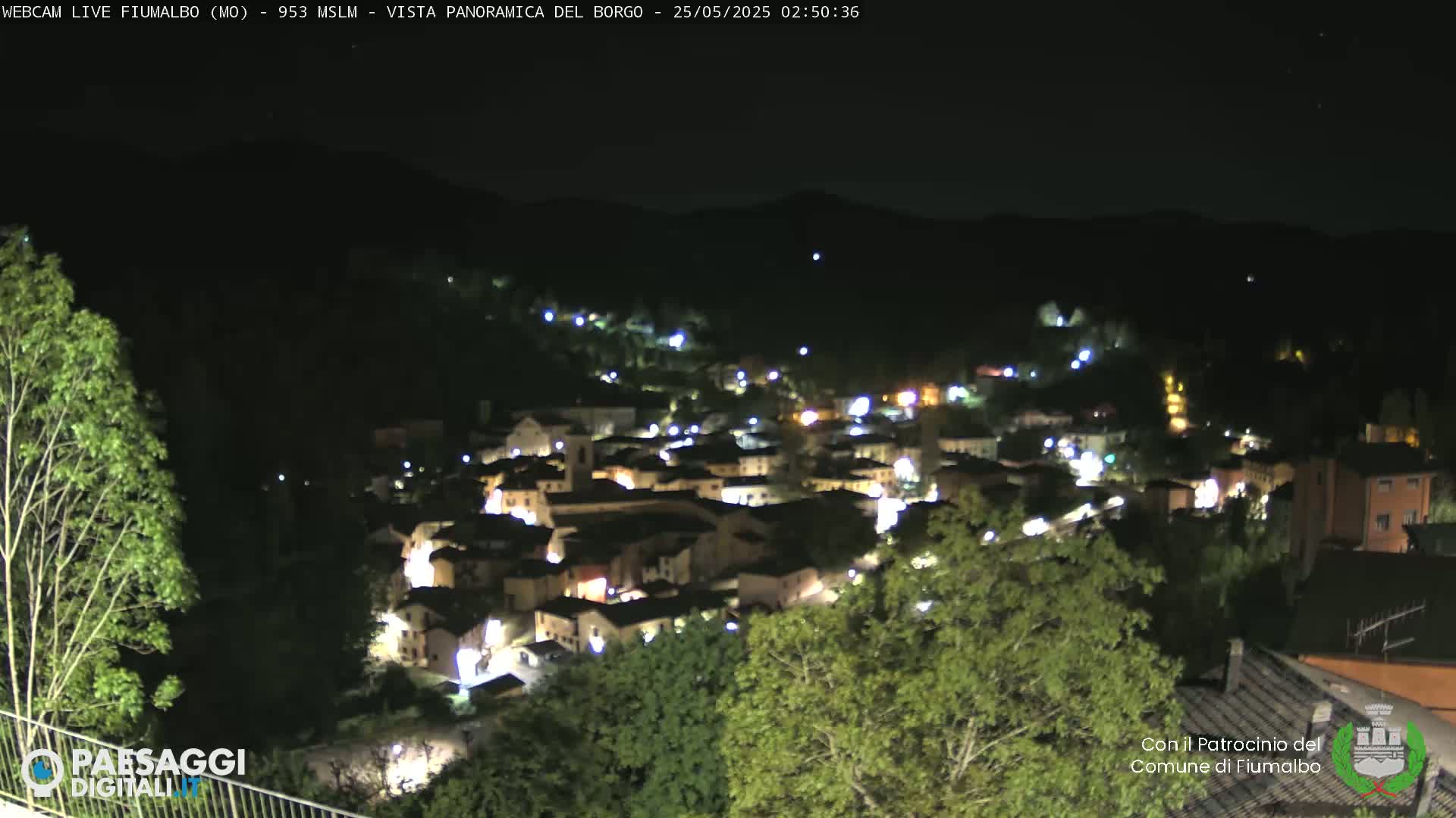 Fiumalbo -Dogana Village (Comune) Skyline Live Cam - Modena, Emilia-Romagna, Italia